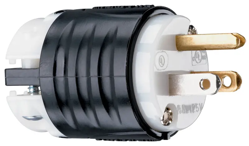 Legrand Pass & Seymour Heavy-Duty 15A 125V Spec-Grade Plug – White Faceplate 1