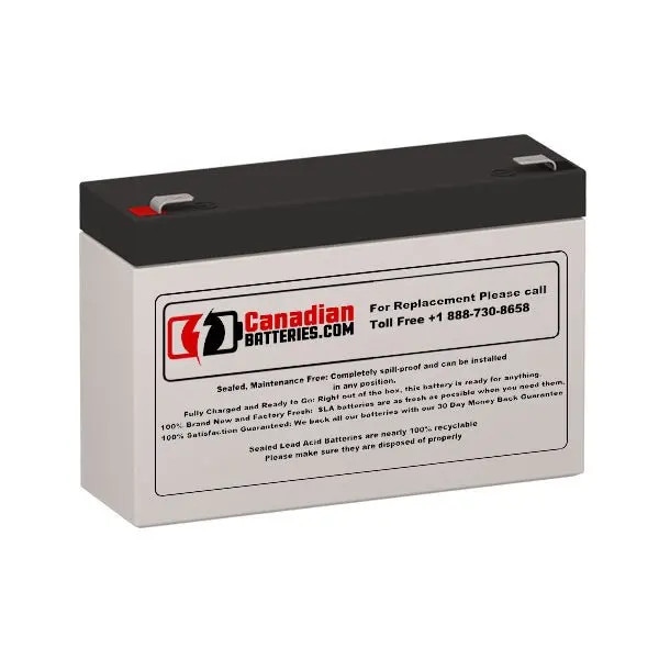 Leoch Lp6-7.0 Replacement Battery – 6V 7Ah Sealed Lead-Acid With F1 Terminals 1