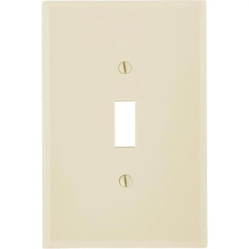 Leviton Ivory Oversized 1-Gang Toggle Switch Wall Plate – Plastic Decorative Cover 1