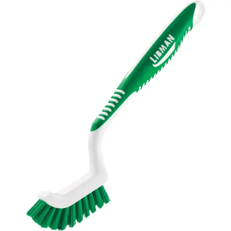 Libman 1-Inch Black Tile & Grout Brush – Plastic/Nylon Bristles 1