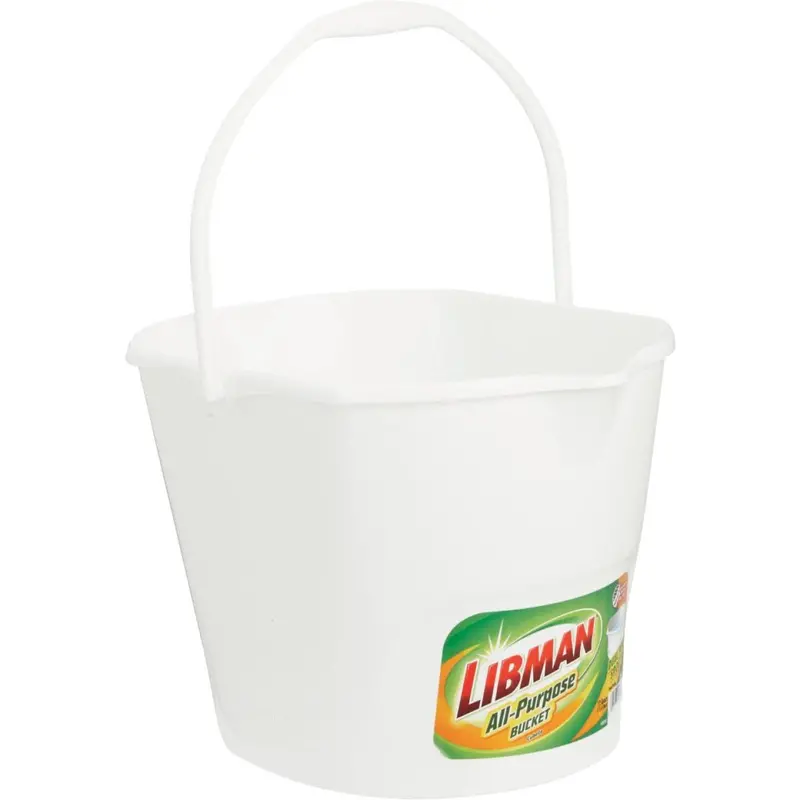 Libman 3-Gallon White Dual-Spout All-Purpose Bucket 1