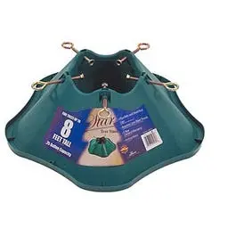 Lightweight Green Plastic Christmas Tree Stand – 21.6-Inch Height 1