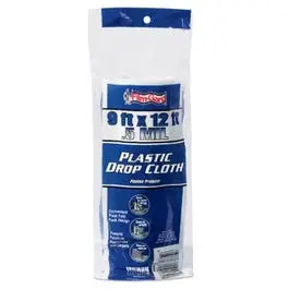 Lightweight Plastic Drop Cloth – 9 Ft X 12 Ft 1