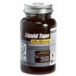 Liquid Electrical Tape – Black Waterproof Sealant, 4-Ounce Bottle 1