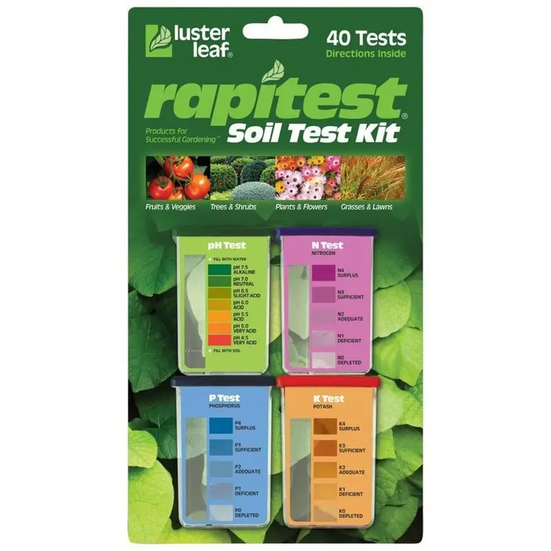 Luster Leaf Rapitest 4-In-1 Soil Test Kit – Ph, Nutrients, Moisture & Light 1