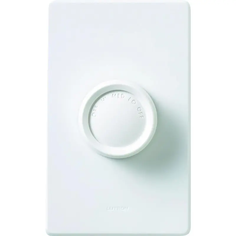 Lutron Ivory 3-Speed Rotary Ceiling Fan Control Switch 1
