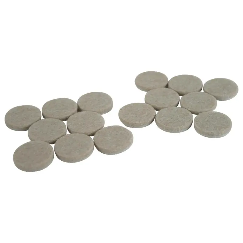 Magic Sliders Self-Adhesive Felt Furniture Pads – 1" Oatmeal (16-Pack) 1