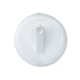 Magnetic Wreath Hanger – White Powder-Coated Steel Design 1