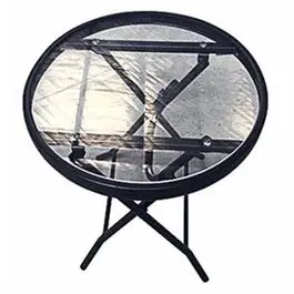 Marbella Steel Side Table – 16-Inch Round Modern Accent Table 1