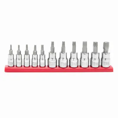 Master Mechanic 11-Piece Torx Bit Socket Set – 1/4" And 3/8" Drive 1