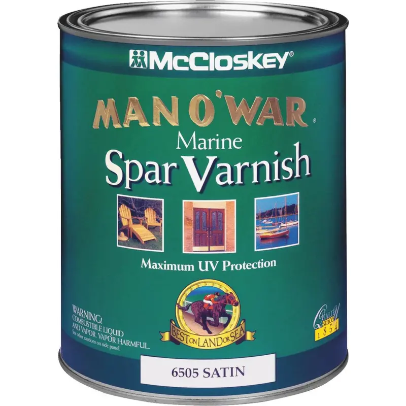 Mccloskey Man O'War Voc-Compliant Satin Spar Varnish – Quart 1