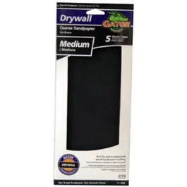 Medium-Grit Drywall Sanding Paper – 4-3/8 X 11 Inches, 5-Pack 1