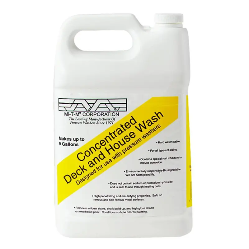 Mi-T-M 1-Gallon Concentrated Pressure Washer Cleaner For Decks And House Surfaces 1