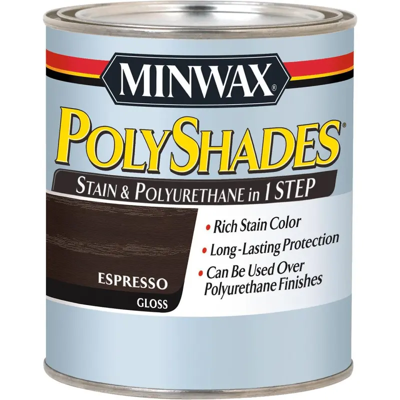 Minwax Polyshades Espresso Gloss Stain & Polyurethane Combo, 1 Qt. 1