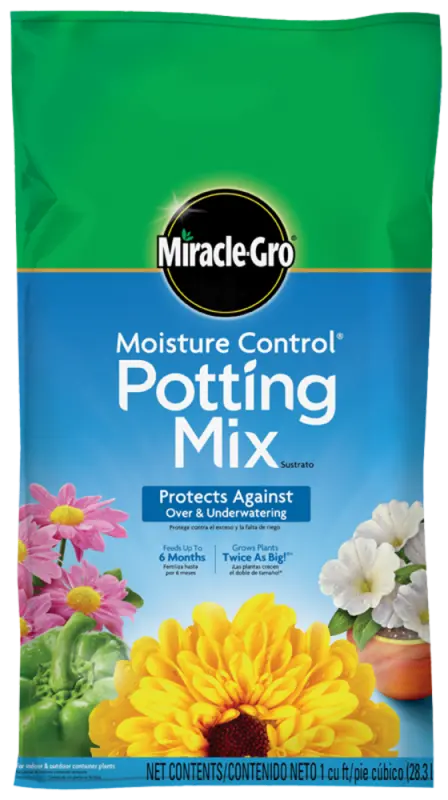 Miracle-Gro Moisture Control Potting Soil Mix For Indoor And Outdoor Plants 1