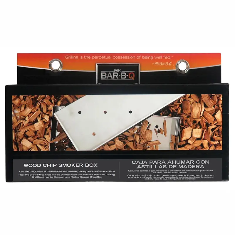 Mr. Bar-B-Q Smoker Box – Stainless Steel Wood Chip Tray For Grills 1