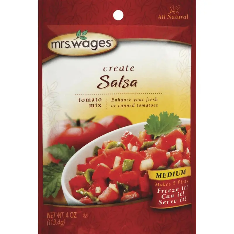 Mrs. Wages Tomato Salsa Mix – 4 Oz Dry Seasoning For Homemade Salsa 1