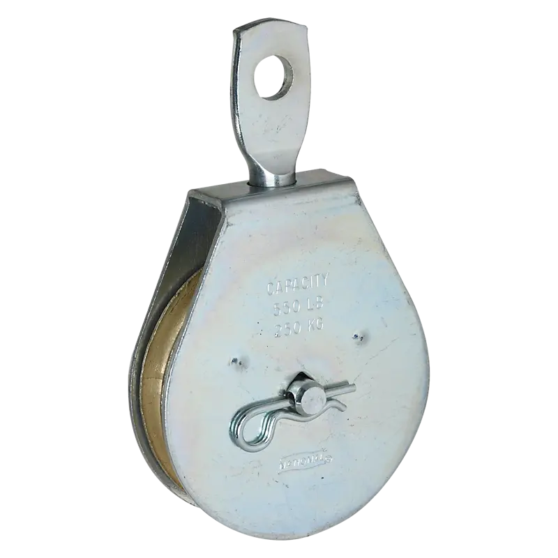 National Hardware Swivel Pulley – 2-1/2" Single-Sheave, Zinc-Plated Steel 1