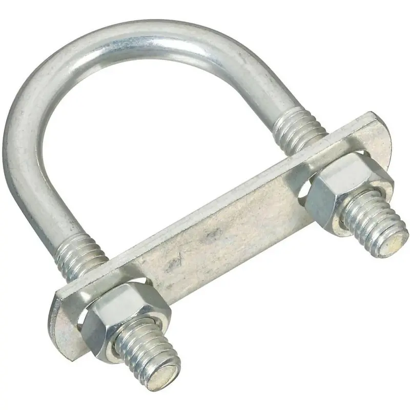 National Zinc-Plated Round U-Bolt: 5/16" X 1-3/8" X 2-1/2" 1