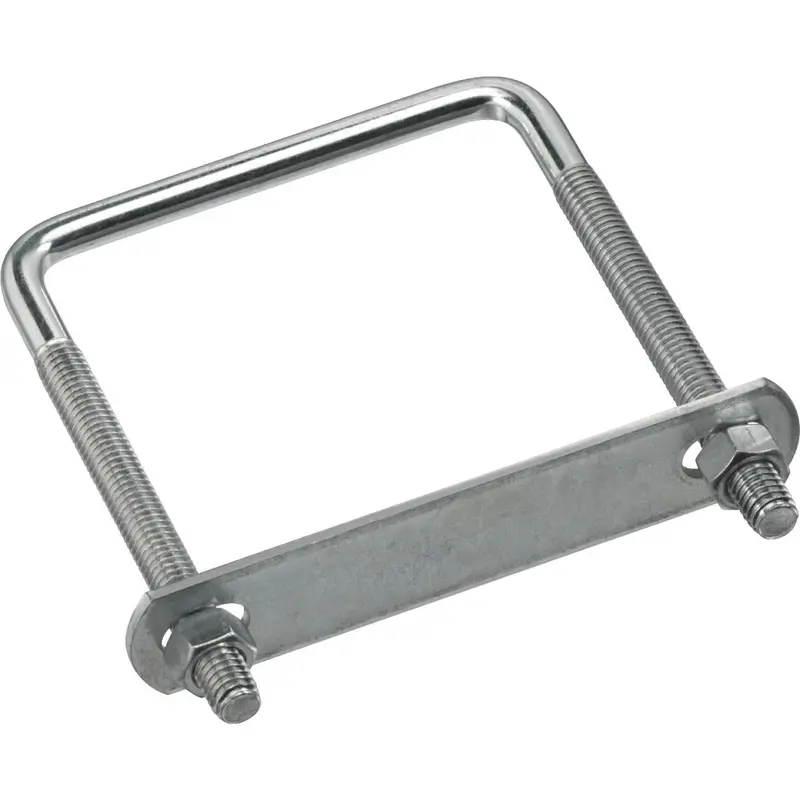 National Zinc-Plated Square U-Bolt – 3/8-Inch Diameter × 3-5/8-Inch Width × 5-Inch Length 1