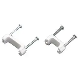 Non-Metallic Plastic Cable Staples – 0.5-Inch Size, 15-Pack 1