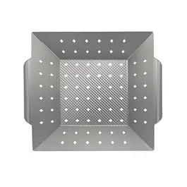Non-Stick Brushed Silver Wok Topper Lid 1