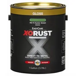 Oil-Based Anti-Rust Enamel Paint – Hunter Green Gloss, 1-Gallon (Indoor/Outdoor) 1