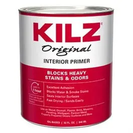 Oil-Based Primer, Sealer & Stain Blocker – Quart Can, Interior/Exterior Use 1