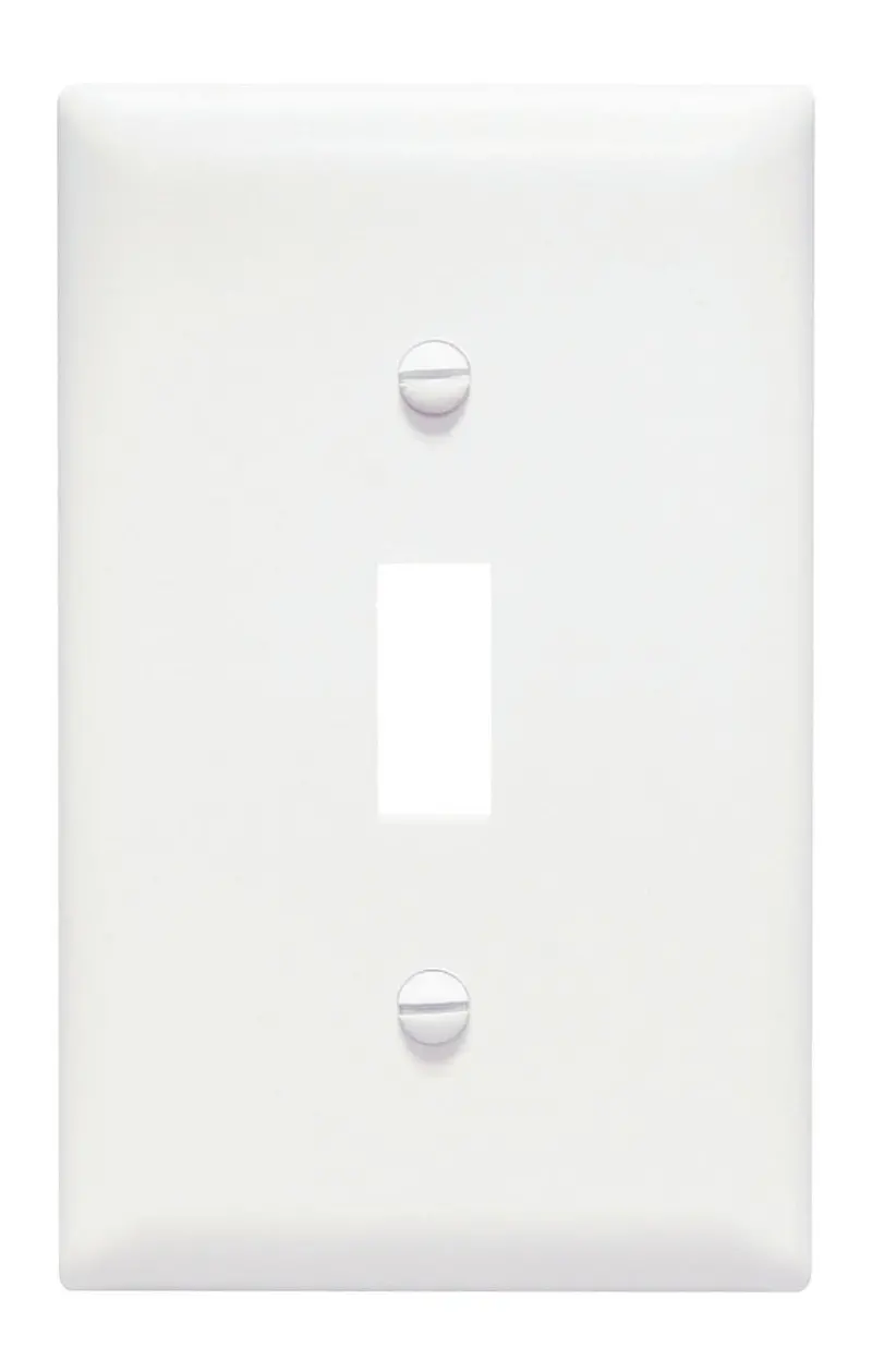 Pass & Seymour One-Gang Toggle Switch Cover Opening – White 1