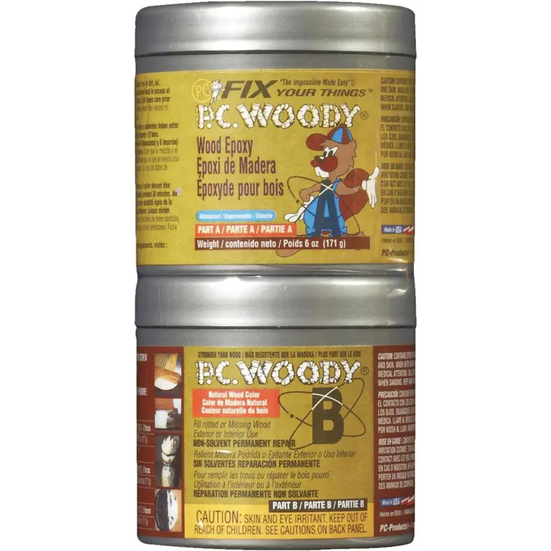Pc Woody 6-Ounce Structural Epoxy Paste – Wood & Metal Repair Compound 1