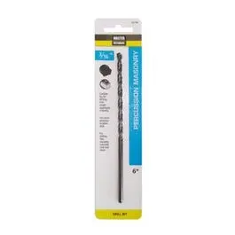 Percussion Masonry Drill Bit – 3/16-Inch X 6-Inch Carbide-Tipped 1