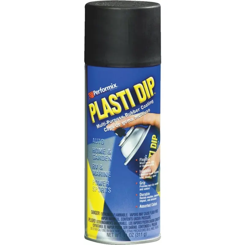 Performix Plasti Dip Rubberized Coating Spray – Black, 11 Oz Aerosol 1