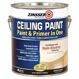 Pink-Tinted Ceiling Paint & Primer – 1 Gallon, Self-Priming Formula 1