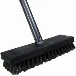 Polypropylene Deck Scrubber Brush – 8-Inch Width, Stiff Synthetic Bristles 1