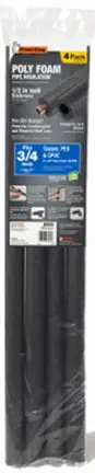 Pre-Slit Foam Pipe Insulation – 0.875-Inch Id × 0.5-Inch Wall × 3-Foot Length (4-Pack) 1