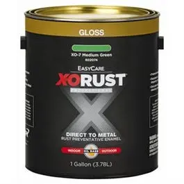 Premium Oil-Based Anti-Rust Enamel Paint – Gloss Medium Green, 1-Gallon Interior/Exterior Formula 1
