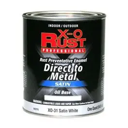 Premium Oil-Based Satin Paint – White, 1-Quart, Indoor & Outdoor 1