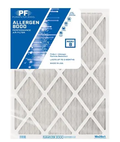 Purafilter 2000® Allergen-Reducing Air Filter (8000 Series) 1