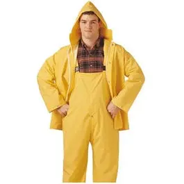 Pvc-Coated Polyester Rain Suit – 0.35Mm, High-Visibility Yellow, Xl 1