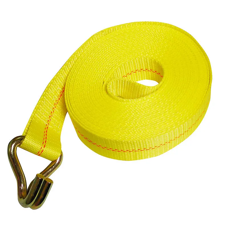 Ratchet Straps Usa – 2-Inch X 30-Foot Winch Strap With Wire Hooks 1