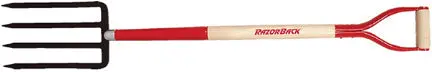 Razorback Forged 4-Tine Spading Fork With Reinforced Tines 1