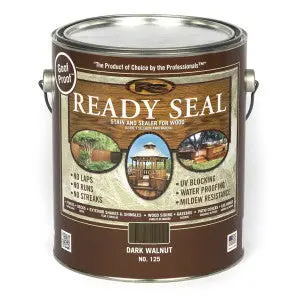 Ready Seal Dark Walnut Exterior Wood Stain & Sealer – One-Gallon Container 1