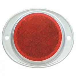 Red Trailer Safety Reflector – 3-Inch Diameter 1