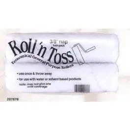 Roll 'N Toss Paint Roller Cover Set – 3/8" Nap, 9" Width, 2-Pack 1