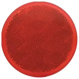Round Red Trailer Reflector – 3-3/16" Diameter, Dot-Compliant 1