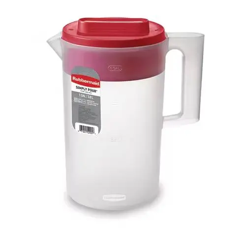 Rubbermaid Simply Pour Plastic Pitcher With Versatile Multi-Function Lid 1