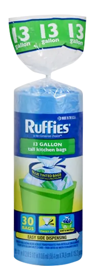 Ruffies 33-Gallon Sort-And-Recycle Waste Bags 1
