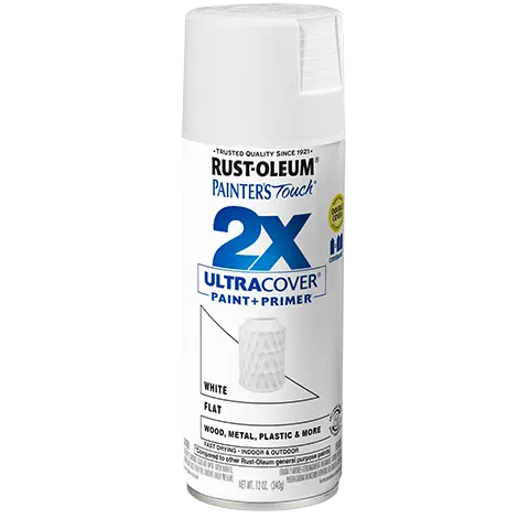 Rust-Oleum Painter’S Touch 2X Ultra Cover Flat Spray Paint – Fast-Drying Finish 1