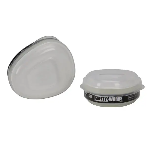 Safety Works Paint & Pesticide Respirator Cartridges With Pre-Filters 1