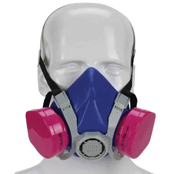 Safety Works Toxic Dust Half-Face Respirator Mask 1